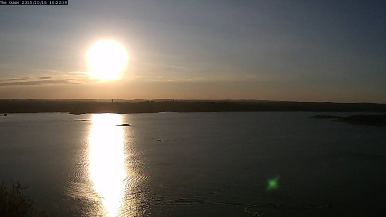 Lake Travis webcam, October 18, 2015 5:30 PM CT
