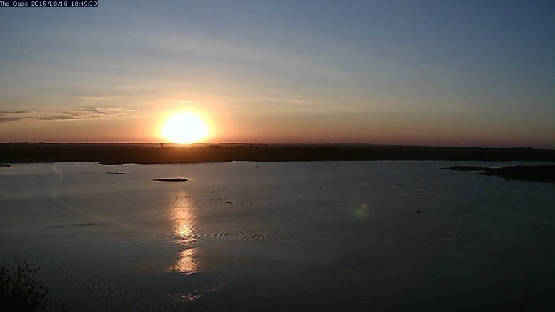 Lake Travis webcam, October 18, 2015 5:55 PM CT