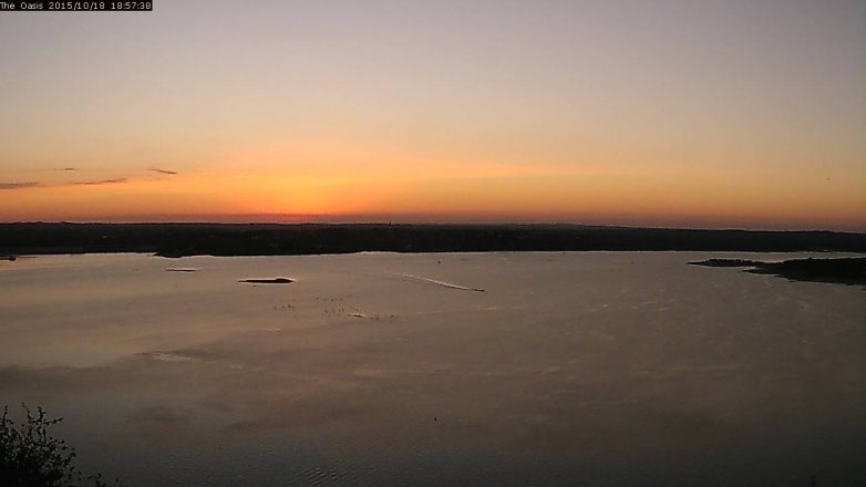 Lake Travis webcam, October 18, 2015 6:05 PM CT