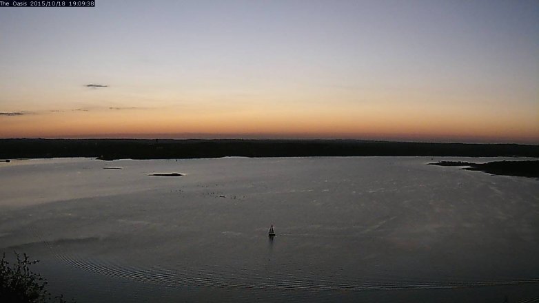 Lake Travis webcam, October 18, 2015 6:15 PM CT
