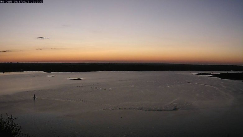 Lake Travis webcam, October 18, 2015 6:20 PM CT