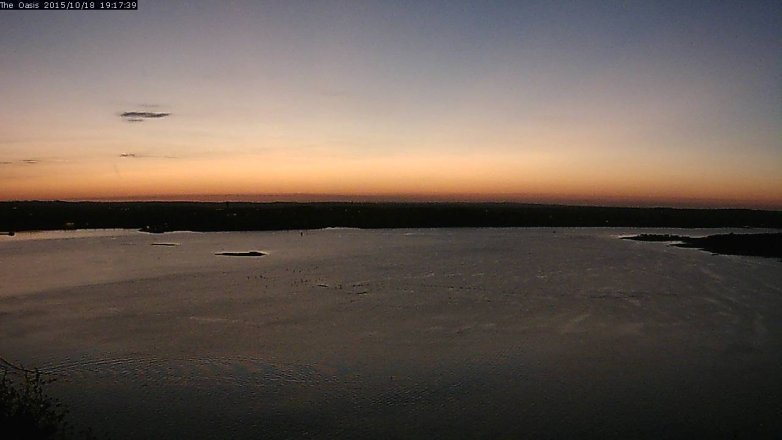 Lake Travis webcam, October 18, 2015 6:25 PM CT
