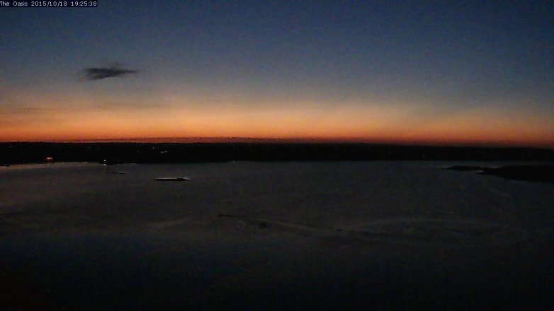 Lake Travis webcam, October 18, 2015 6:30 PM CT