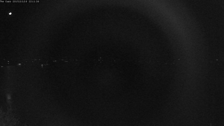 Lake Travis webcam, October 18, 2015 9:15 PM CT