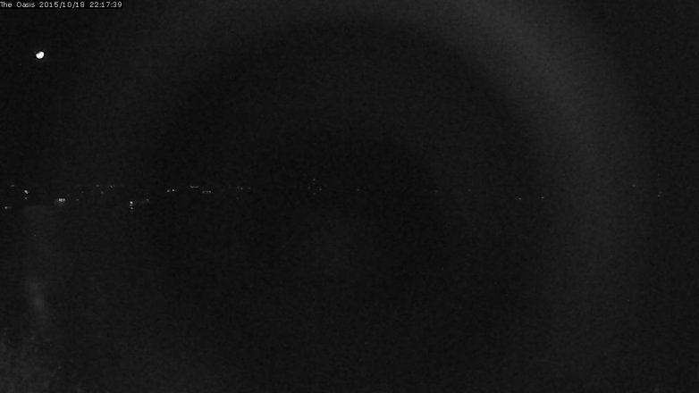 Lake Travis webcam, October 18, 2015 9:25 PM CT