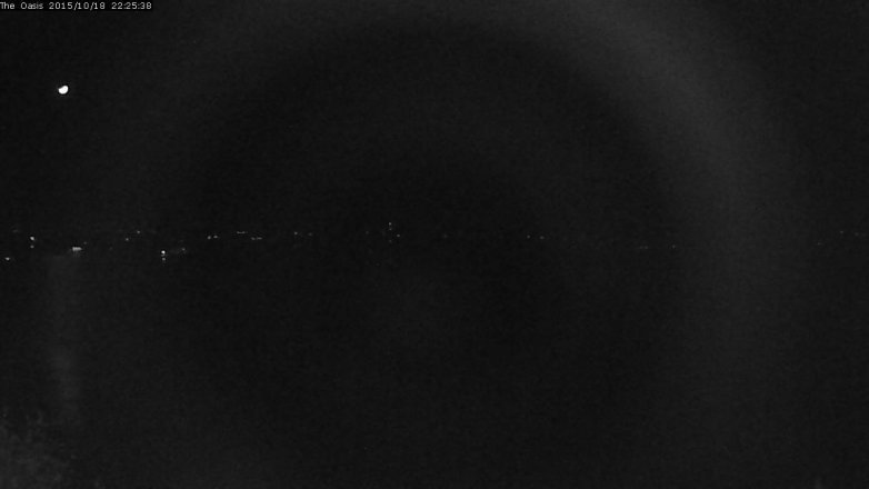 Lake Travis webcam, October 18, 2015 9:30 PM CT