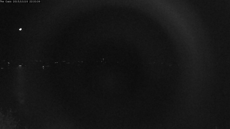 Lake Travis webcam, October 18, 2015 9:40 PM CT