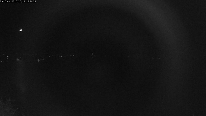 Lake Travis webcam, October 18, 2015 9:45 PM CT