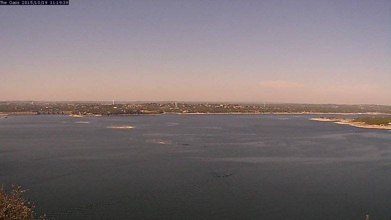 Lake Travis webcam, October 19, 2015 10:25 AM CT