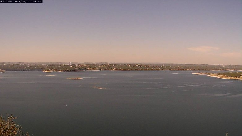Lake Travis webcam, October 19, 2015 11:00 AM CT