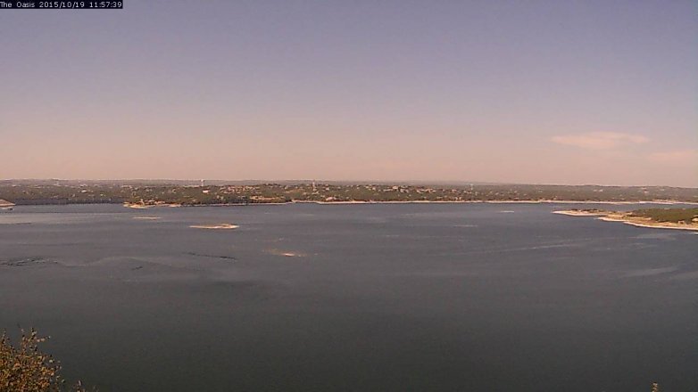 Lake Travis webcam, October 19, 2015 11:05 AM CT