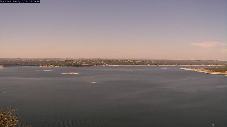 Lake Travis webcam, October 19, 2015 11:15 AM CT