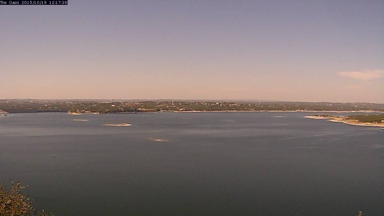 Lake Travis webcam, October 19, 2015 11:25 AM CT