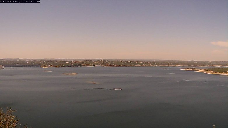 Lake Travis webcam, October 19, 2015 11:30 AM CT
