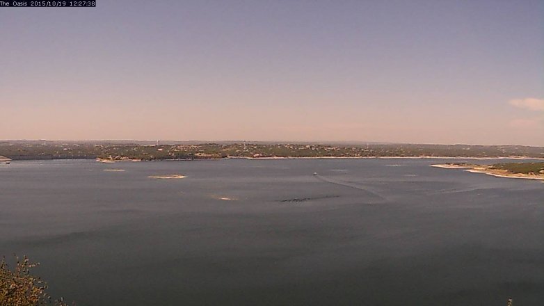 Lake Travis webcam, October 19, 2015 11:35 AM CT
