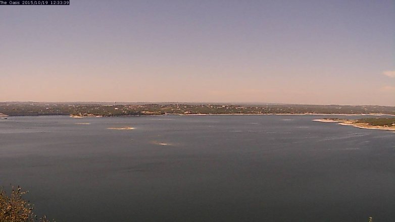 Lake Travis webcam, October 19, 2015 11:40 AM CT