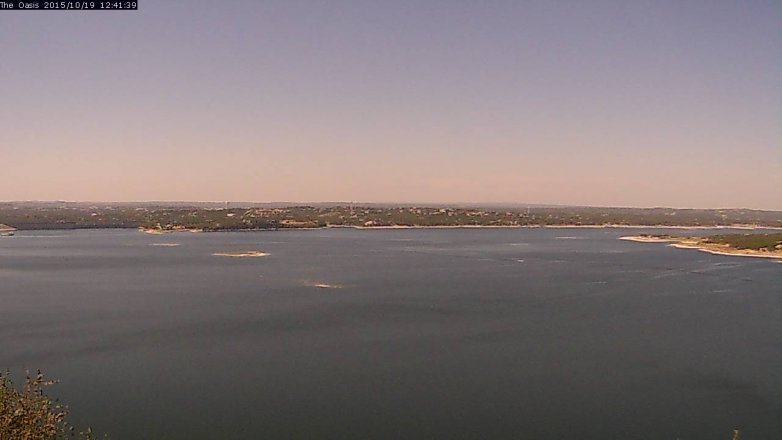 Lake Travis webcam, October 19, 2015 11:45 AM CT