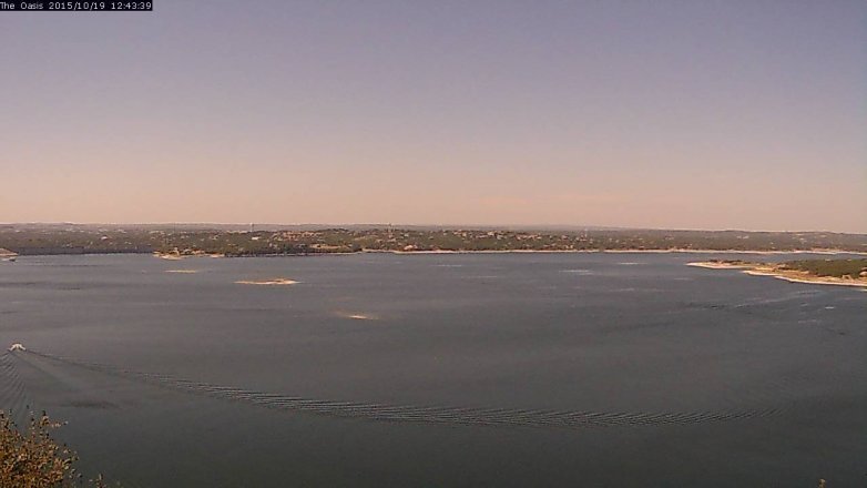 Lake Travis webcam, October 19, 2015 11:50 AM CT