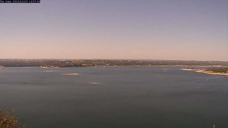 Lake Travis webcam, October 19, 2015 12:05 PM CT