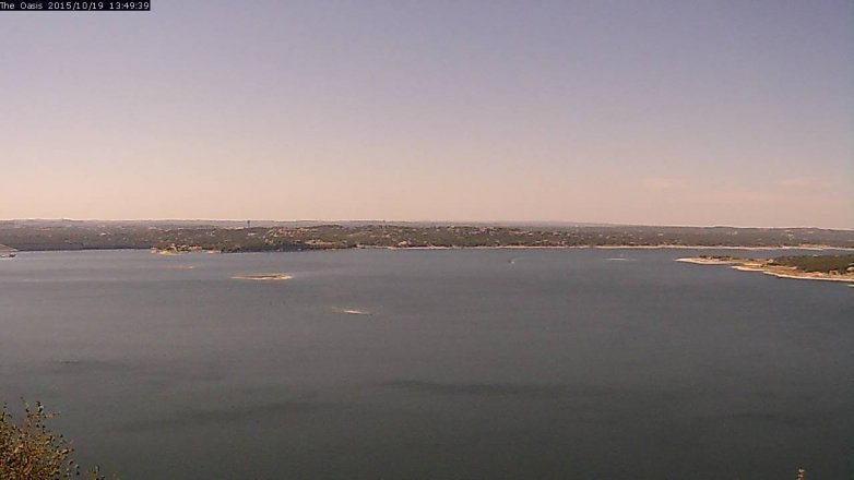Lake Travis webcam, October 19, 2015 12:55 PM CT