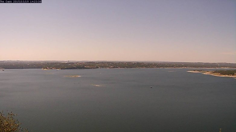Lake Travis webcam, October 19, 2015 1:30 PM CT
