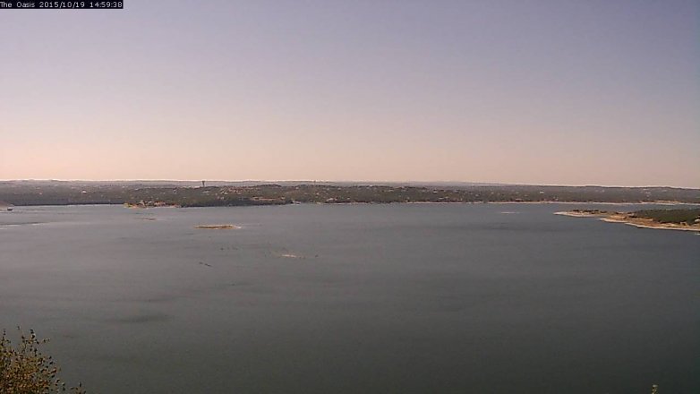 Lake Travis webcam, October 19, 2015 2:05 PM CT