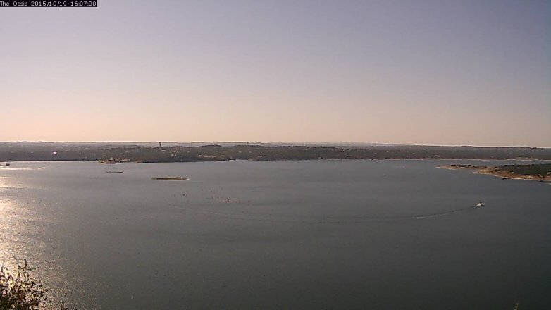 Lake Travis webcam, October 19, 2015 3:15 PM CT