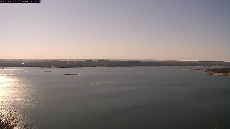 Lake Travis webcam, October 19, 2015 3:20 PM CT