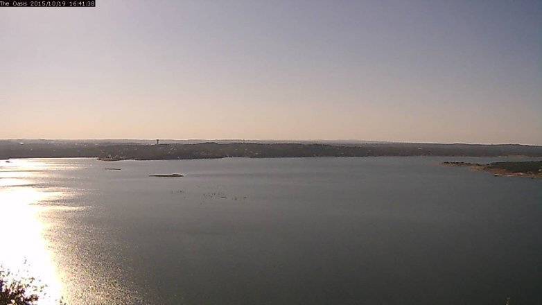 Lake Travis webcam, October 19, 2015 3:50 PM CT