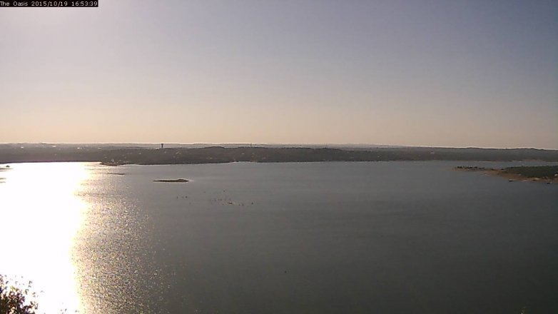 Lake Travis webcam, October 19, 2015 4:00 PM CT