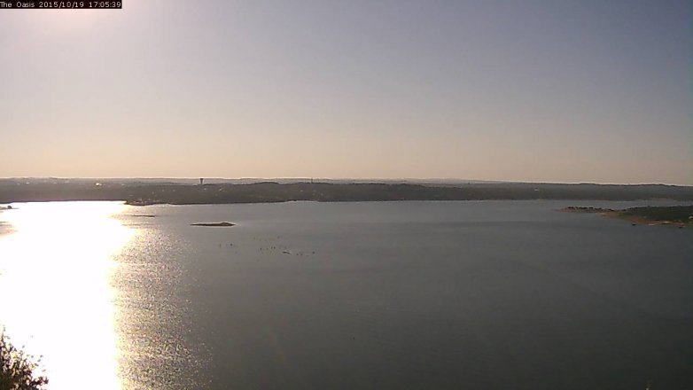 Lake Travis webcam, October 19, 2015 4:10 PM CT