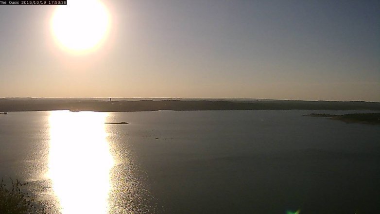 Lake Travis webcam, October 19, 2015 5:00 PM CT
