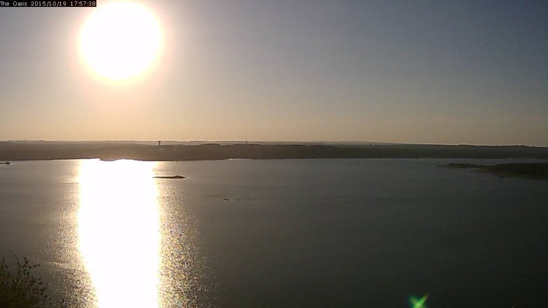 Lake Travis webcam, October 19, 2015 5:05 PM CT