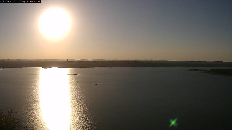 Lake Travis webcam, October 19, 2015 5:15 PM CT