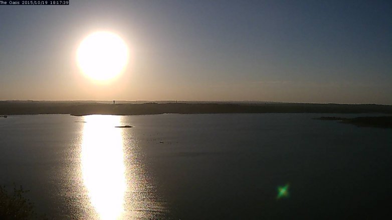 Lake Travis webcam, October 19, 2015 5:25 PM CT