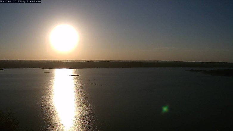 Lake Travis webcam, October 19, 2015 5:30 PM CT