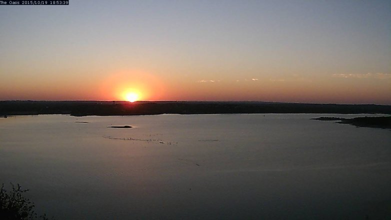 Lake Travis webcam, October 19, 2015 6:00 PM CT
