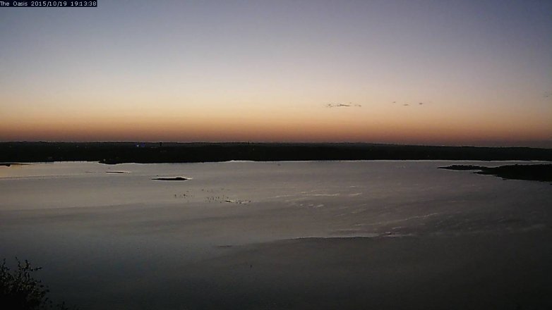 Lake Travis webcam, October 19, 2015 6:20 PM CT