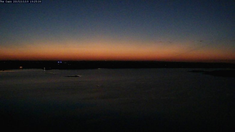 Lake Travis webcam, October 19, 2015 6:30 PM CT