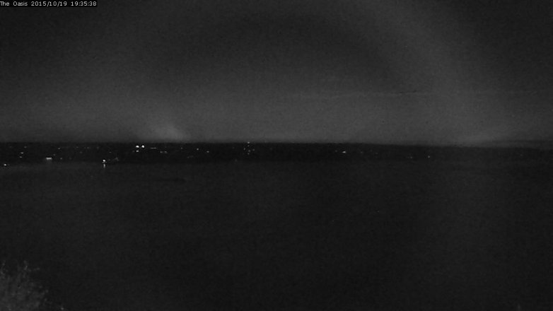 Lake Travis webcam, October 19, 2015 6:45 PM CT