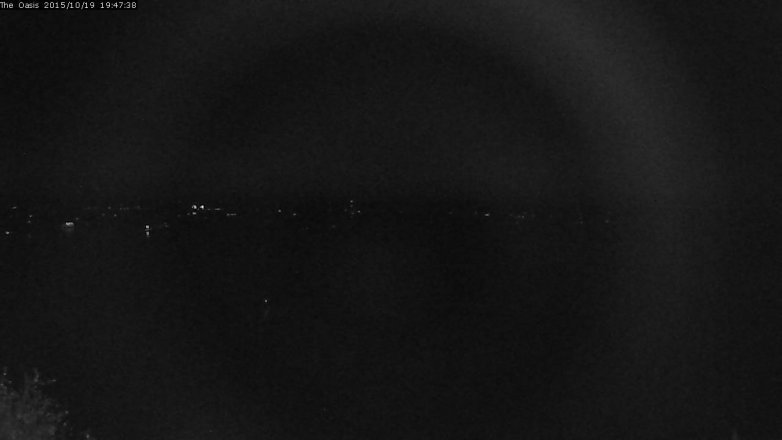 Lake Travis webcam, October 19, 2015 6:55 PM CT