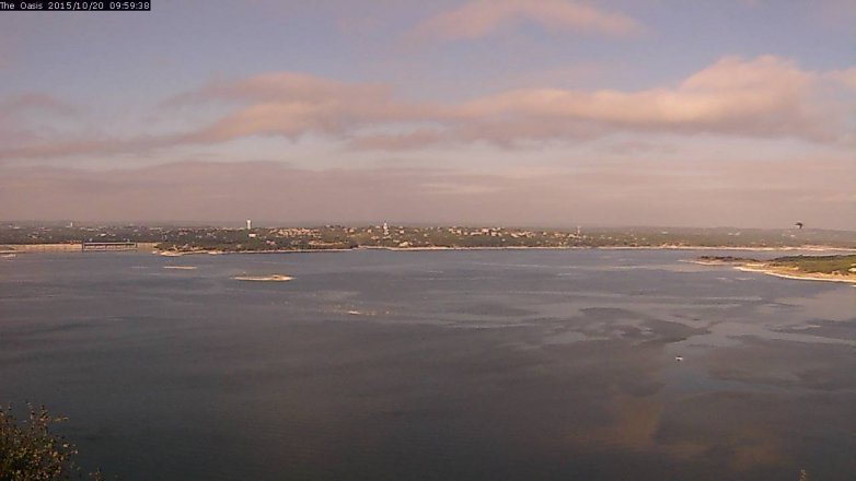 Lake Travis webcam, October 20, 2015 9:05 AM CT