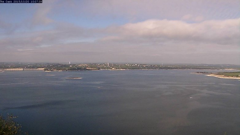 Lake Travis webcam, October 20, 2015 9:15 AM CT