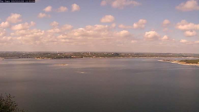Lake Travis webcam, October 20, 2015 10:40 AM CT