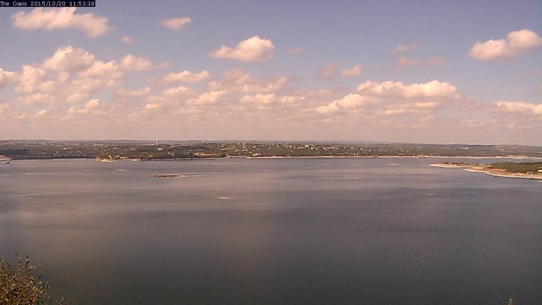Lake Travis webcam, October 20, 2015 11:00 AM CT