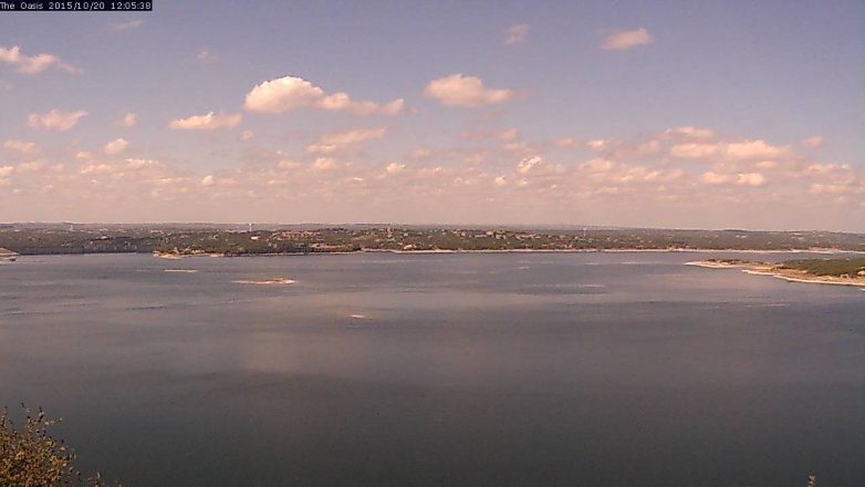 Lake Travis webcam, October 20, 2015 11:10 AM CT
