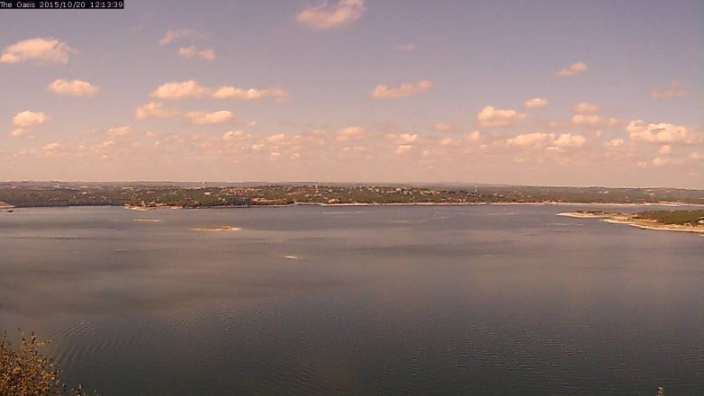 Lake Travis webcam, October 20, 2015 11:20 AM CT