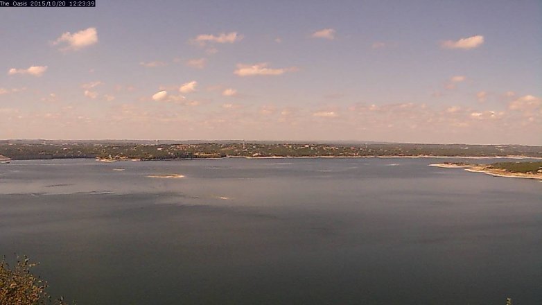 Lake Travis webcam, October 20, 2015 11:30 AM CT