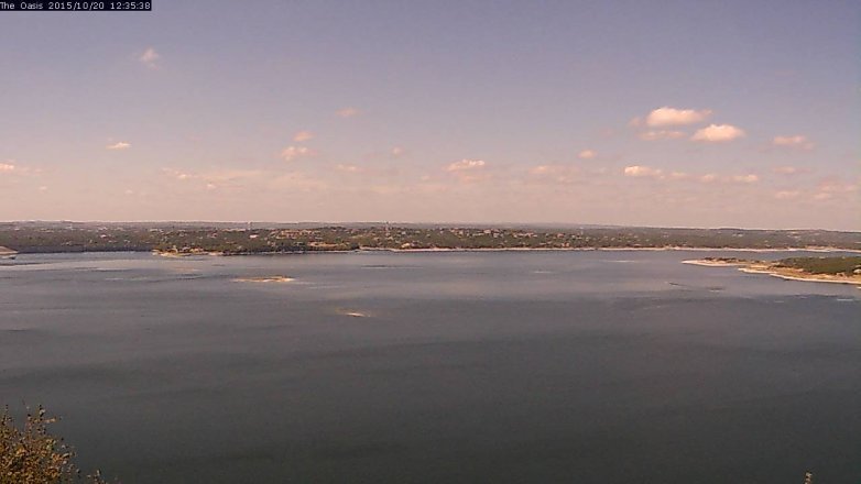 Lake Travis webcam, October 20, 2015 11:40 AM CT