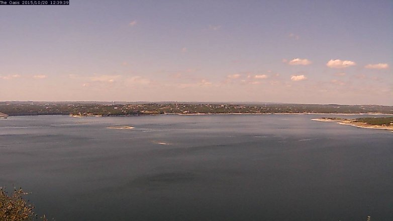 Lake Travis webcam, October 20, 2015 11:45 AM CT